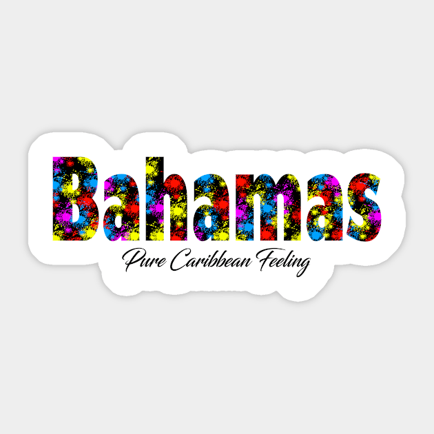 Bahamas T-shirt Pure Caribbean feeling vecation tee Sticker by Jakavonis